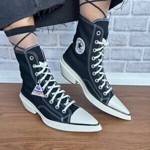 ❤️Converse Chuck 70 De Luxe Pointed Toe Hi 7.5 Womens Shoes Canvas Black A13016C
